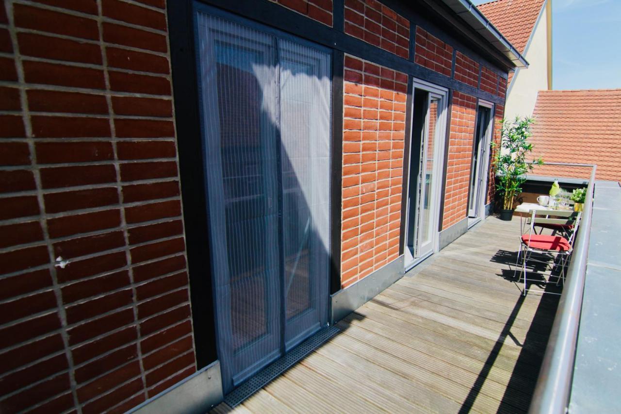 Fewozauber - Domspatz, 50Qm, Top-Lage, Style, Dachterrasse, Business Schwerin  Exterior foto